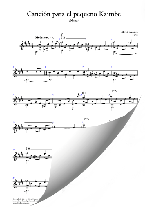 Canción para el pequeño Kaime